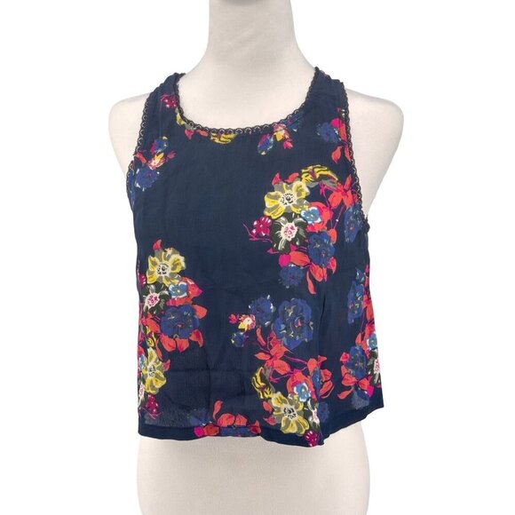 Free People Tops - Free People F.P. One Cropped Floral Tank EUC Sz S Feminine, Boho Vibes, Festival